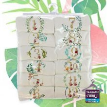 لباس ماهگرد نوزاد طرح اعداد