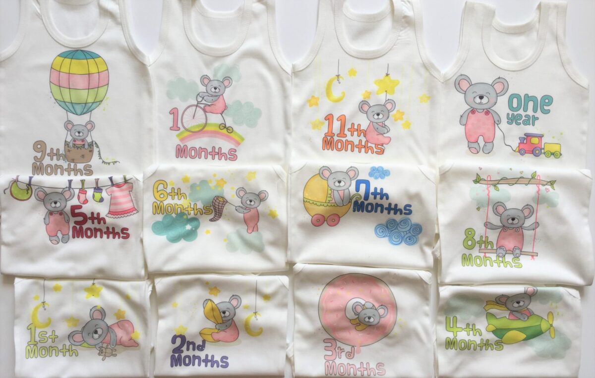 لباس ماهگرد نوزاد طرح خرسی - Image 4