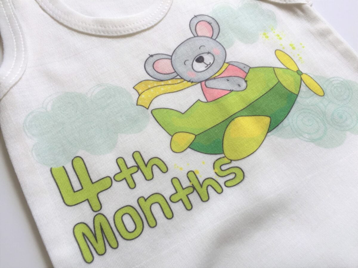 لباس ماهگرد نوزاد طرح خرسی - Image 5