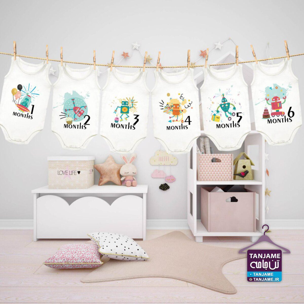 photo_2019-05-20_12-49-51 لباس ماهگرد نوزاد طرح رباط - Image 2