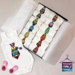 لباس ماهگرد نوزاد طرح کروات