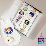 لباس ماهگرد نوزاد طرح داستانی گوسفند فضایی