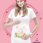 لباس بارداری طرح دختر