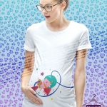 لباس بارداری طرح اسب تک شاخ