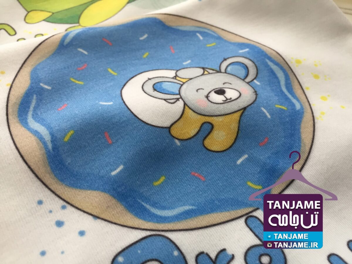 خرس آبی-تنجامه-tanjame (3) لباس ماهگرد نوزاد طرح خرسی - Image 5