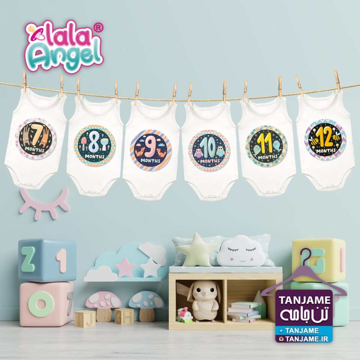 فروش لباس ماهگرد نوزاد طرح اعداد فروش در پیج @tanjamedotcom فروش لباس ماهگرد نوزاد طرح اعداد فروش در پیج @tanjamedotcom