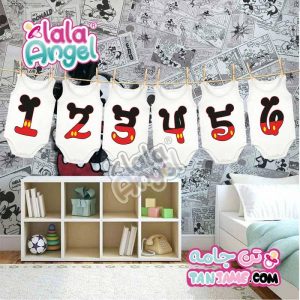 بادی نوزاد مدل میکی موس برند لالا آنجل طرح-اعداد-میکی-موس-1