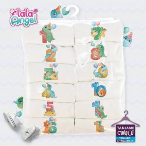 لباس ماهگرد نوزاد برند لالاآنجل طرح دایناسور