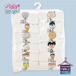 لباس ماهگرد نوزاد برند لالا آنجل طرح شیرینی