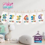 لباس ماهگرد نوزاد برند لالاآنجل طرح هیولا