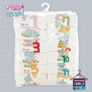 با خرید این پک لباس ماهگرد نوزاد میتوانید در منزل یکسال اول شیرین نوزاد تادان را با تفن همراه ثبت خاطره نموده و دورانی که هیچوقت تکرار نمیشود را خاطره ساز نمایید