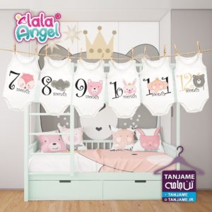 ماهگرد نوزاد طرح حیوانات @tanjamedotcom