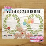 پارچه ماهگرد دوقلو نوزاد طرح آهو برند لالا انجل تنجامه