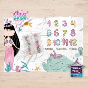 پارچه ماهگرد نوزاد مخصوص عکاسی ماه به ماه و یا هفته به هفته از نوزاد دلبند شماست، یک سال ابتدایی زندگی شیرین نوزاد تکرار نشدنی است، شما مادر و پدر گرامی می توانید با قرار دادن دلبند خود بر روی این پارچه ماهگرد خاطرات زیبا و به یاد ماندنی را ثبت کنید. جنس پارچه ماهگرد نوزاد از مخمل درجه یک می باشد، قابل شستشو بوده و حتی بعد از شستشو تحت هیچ شرایطی رنگ پارچه کمرنگ نخواهد شد، ابعاد استاندارد پارچه ماهگرد نوزاد لالاآنجل 100*140 سانتی متر می باشد تا فضای کافی برای چیدن المانهایی چون عروسک یا اسباب بازی در کنار نوزاد برای بهتر شدن عکس وجود داشته باشد. تنوع طرح های پارچه ماهگرد نوزادی لالاآنجل بیش از 100 طرح می باشد توجه داشته باشید که می توانید این محصول را در کنار یک محصول تکمیلی دیگر که در پایین صفحه و در بخش (محصولات مرتبط) آورده شده است استفاده نمایید (انتخاب با شماست).