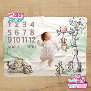 پارچه ماهگرد نوزاد طرح پو برند لالا آنجل-lalaangel-tanjame