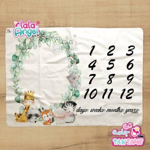 پارچه ماهگرد نوزاد طرح کلاسیک 1 برند لالا آنجل-lalaangel-tanjame